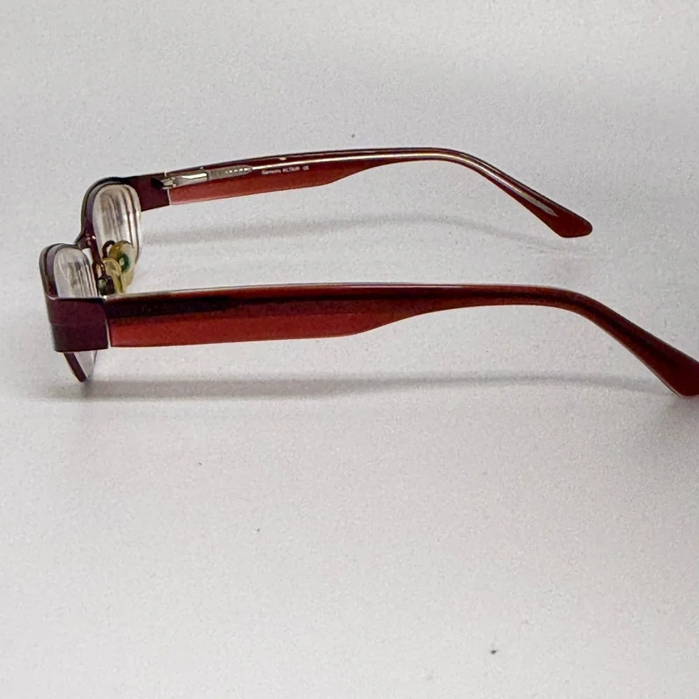 Genesis Altair G5002 Plum Purple Rectangular Eyeglass Frames 51-18-130